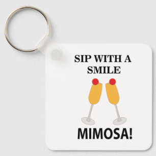 Mimosa Schluck mit einem Lächeln Mimosa Schlüsselanhänger