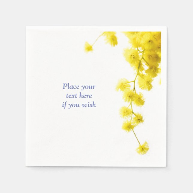 Mimosa Serviette (Vorderseite)