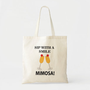 Mimosa-Sip mit einem Lächeln Mimosa  Tragetasche