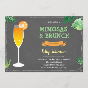 Mimosa- und Brunch-Spritzparty-Einladung Einladung
