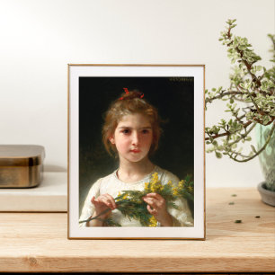 Mimosa von William Bouguereau Poster