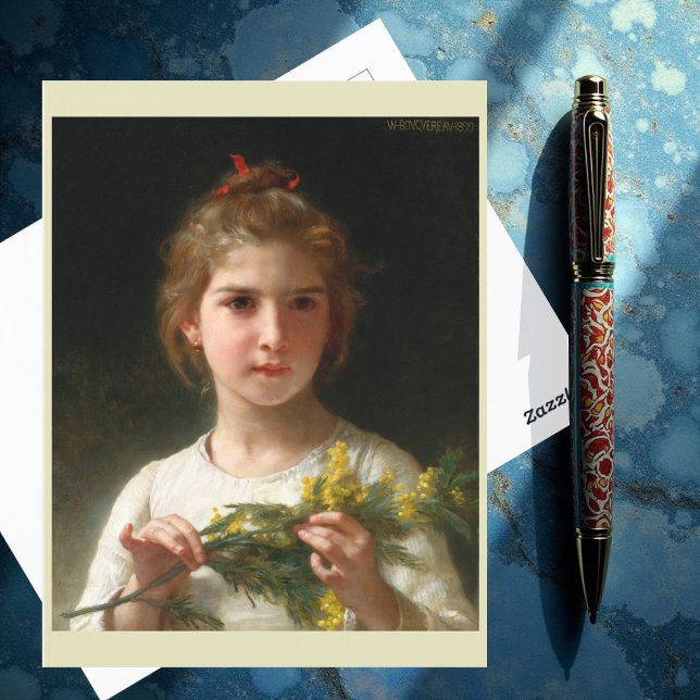 Mimosa von William Bouguereau Postkarte (Von Creator hochgeladen)