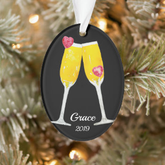 Mimosas-Toastflöten Personalisiert Ornament