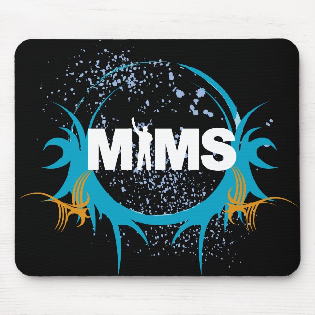 MIMS Knopf - MIMS Logo gerahmt - Exklusives Mousepad (Vorne)