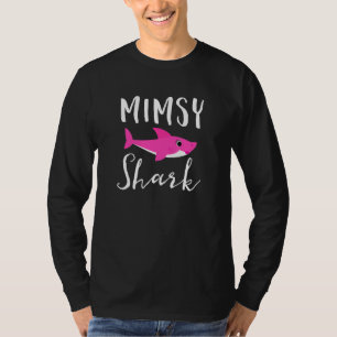 Mimsy Shark Oma Großmutter Pink Shark Graphic T-Shirt