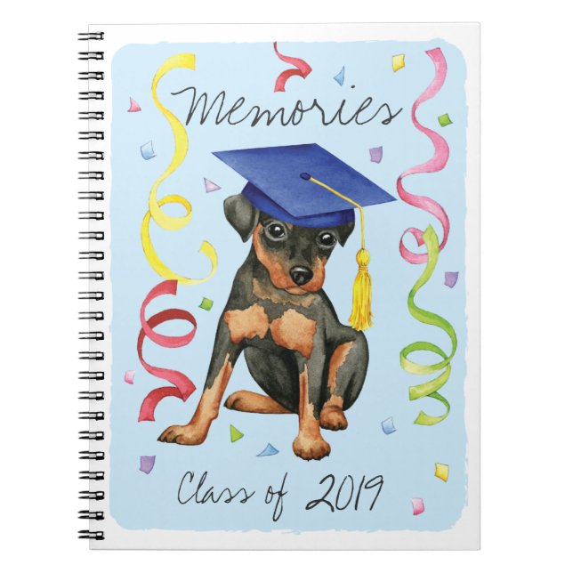 Min Button Graduate Notizblock (Vorderseite)