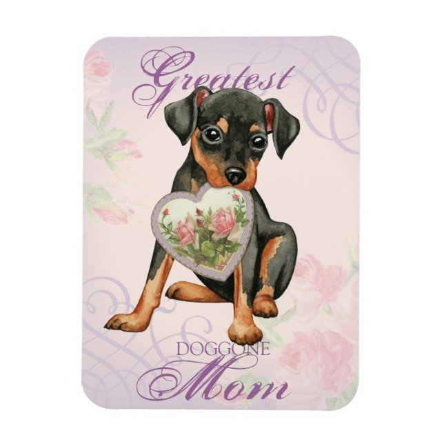 Min Button Herz Mama Magnet (Vertikal)