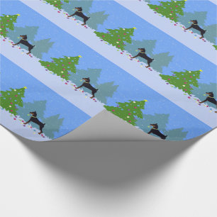 Min Button im Wald Dekorieren Weihnachtsbaum Geschenkpapier