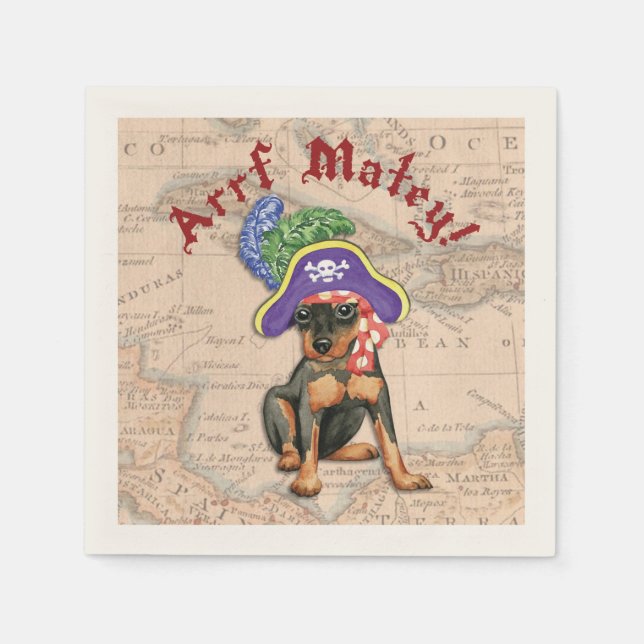 Min Button Pirate Serviette (Vorderseite)