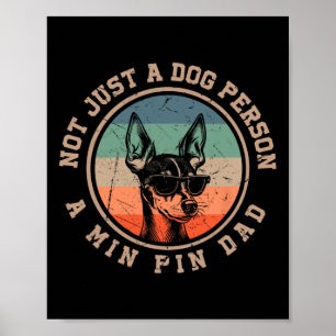 Min Button Vater Funny Bernard Dog Vater Väter Tag Poster