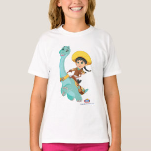 Min & Closing Happy Cowgirl & Brontosaurus Ride T-Shirt