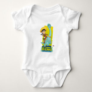 Min & Clover Einen Dino-Unterschied machen Baby Strampler