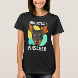 Min Pinscher Hundebesitzer Bunter Zwergpinscher T-Shirt