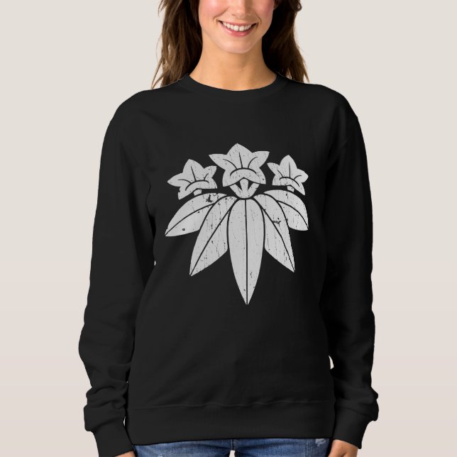 Minamoto clan   Japanese Samurai  源 Sweatshirt (Vorderseite)
