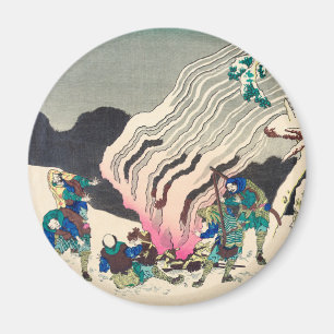 Minamoto no Muneyuki Ason von Katsushika Hokusai Magnet