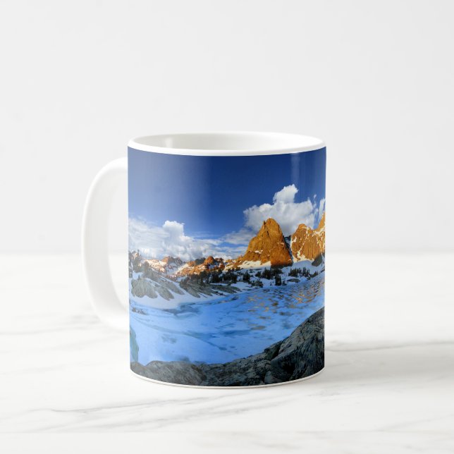 Minaret Lake Sunrise 2 - Sierra Nevada Kaffeetasse (Vorderseite Links)