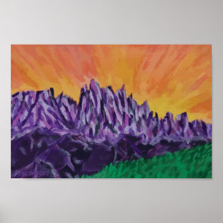 Minarets Ansel Adams Wall Art Poster