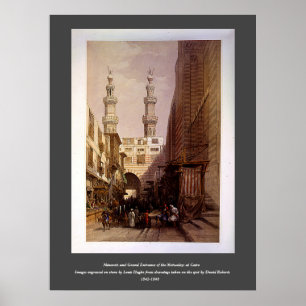 Minarets & Eingang von Metwaleys Roberts/Haghe Art Poster