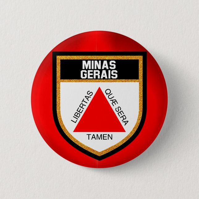 Minas Gerais Flag Button (Vorderseite)