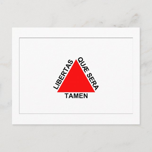 Minas Gerais, Flagge Brasiliens Postkarte (Vorderseite)
