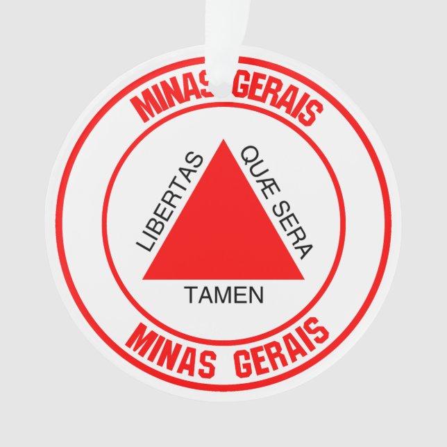 Minas Gerais Round Emblem Ornament (Vorderseite)