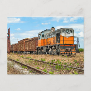 MINAZ Diesel in Kuba mit Zuckerrohr. Postkarte