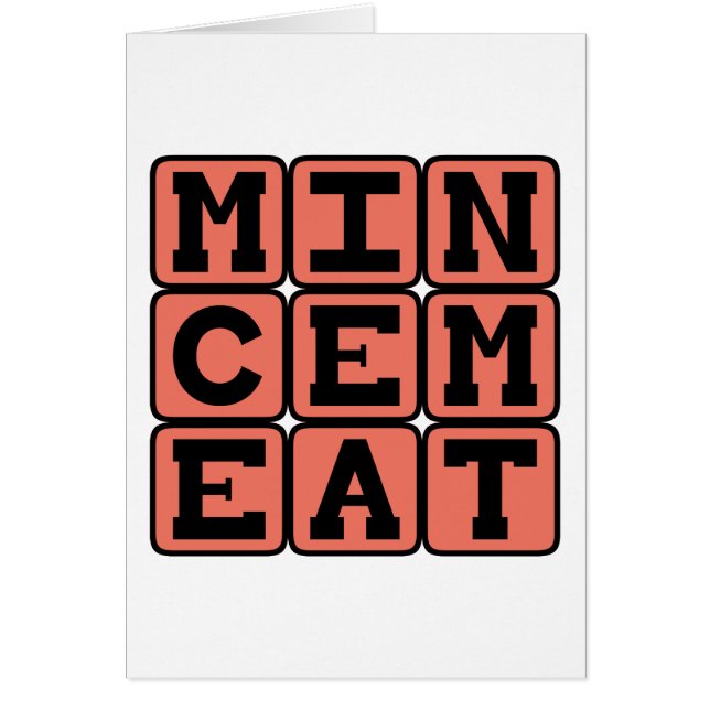 Mincemeat, Art des Kuchens (Vorne)