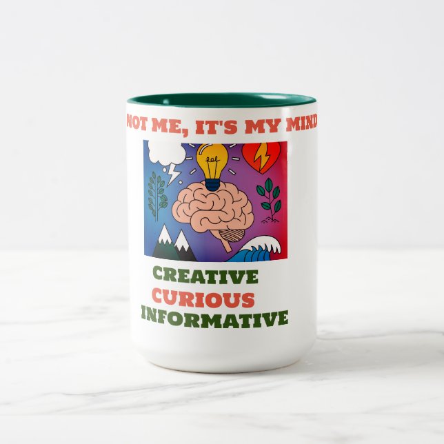 Mind 15 oz. zweifarbige tasse (Mittel)