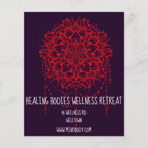 Mind Body Spirit New age mandala Health Retreat Flyer