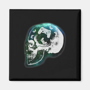 Mind Controller Totenkopf Gaming Gamer Männer Jung Magnet