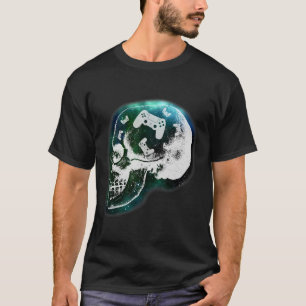 Mind Controller Totenkopf Gaming Gamer Männer Jung T-Shirt