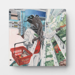 Mind Flayer Grocero Shopping Fantasy Foto Plaque Fotoplatte