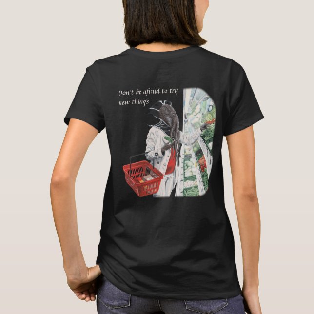 Mind Flayer Lebensmittelgeschäft Fantasy Art Shirt (Rückseite)