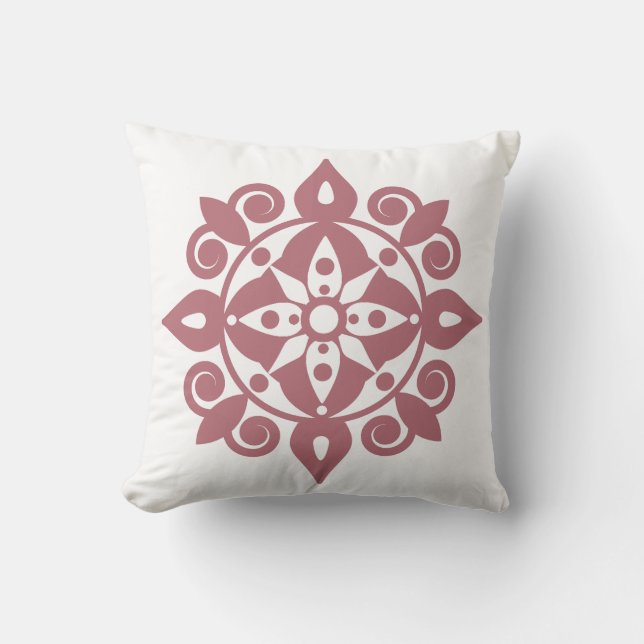 Mind fresh Mandala Design Kissen (Vorderseite)