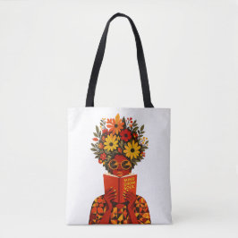 Mind Grow Soul Florale Lesung Afro Frau SVG PNG |