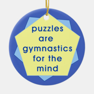 Mind Gymnastics Keramik Ornament