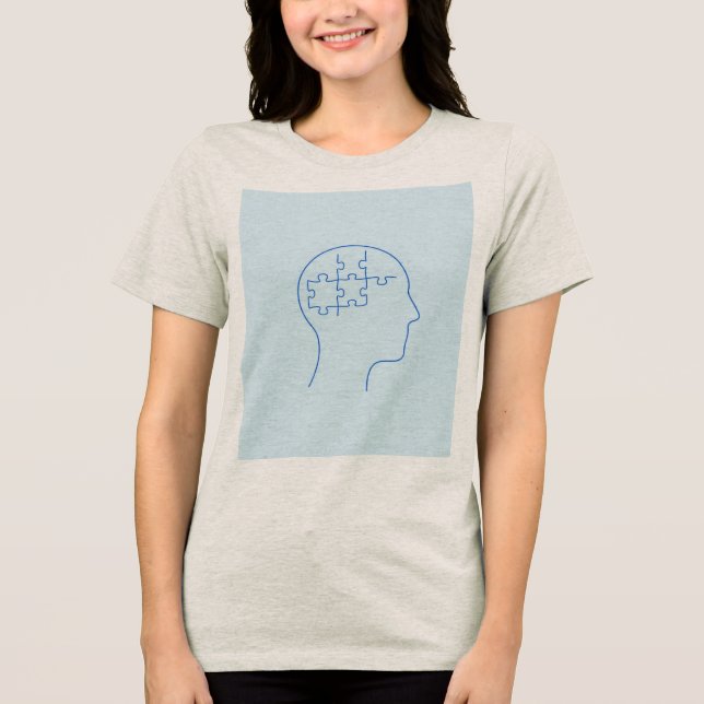 Mind in Pieces: A Puzzle Within Tri-Blend Shirt (Vorderseite)