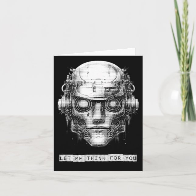 Mind Kontrolle Cyberpunk Robot Karte (Vorderseite)