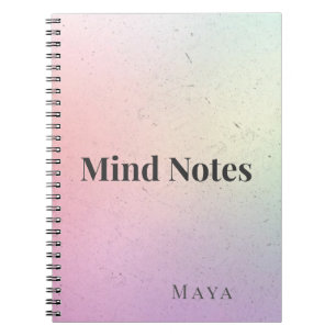 Mind Notes Minimales Notizbuch Notizblock
