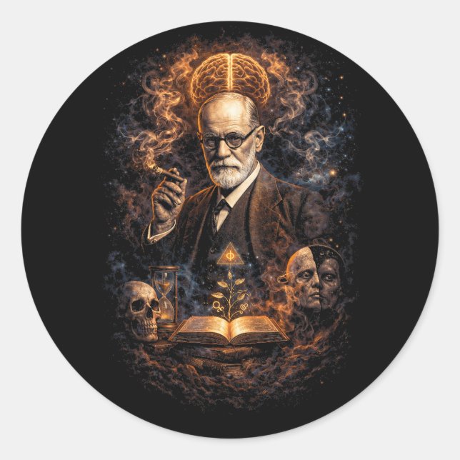 Mind of Fire Runder Aufkleber (Vorderseite)