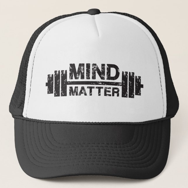 Mind over Matter - Gym Workout Motivierend Truckerkappe (Vorderseite)