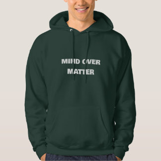 Mind Over Matter-Typografie Herren Grüner Hoodie