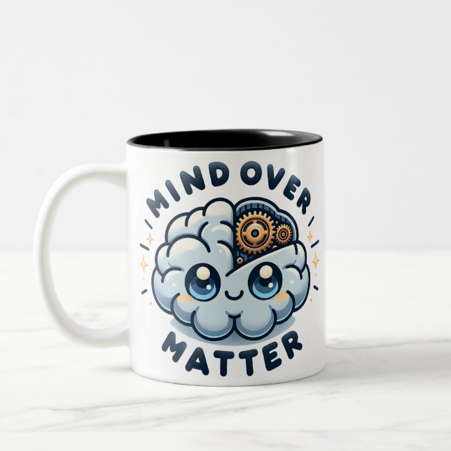 MInd over Matter Zweifarbige Tasse (Links)