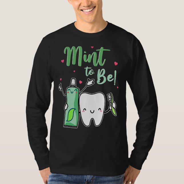 Mind to Funny Toothpaste & Tooth Dentist Valent T-Shirt (Vorderseite)