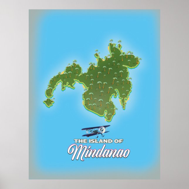 Mindanao Map Poster (Vorne)