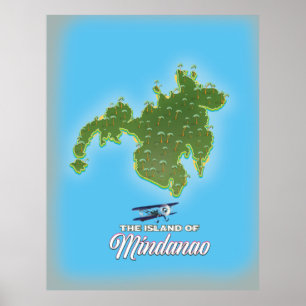 Mindanao Map Poster