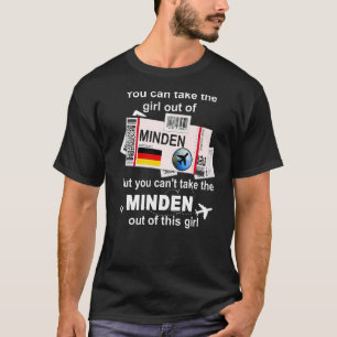 Minden Boarding Pass - Minden Girl - Minden Premiu T-Shirt