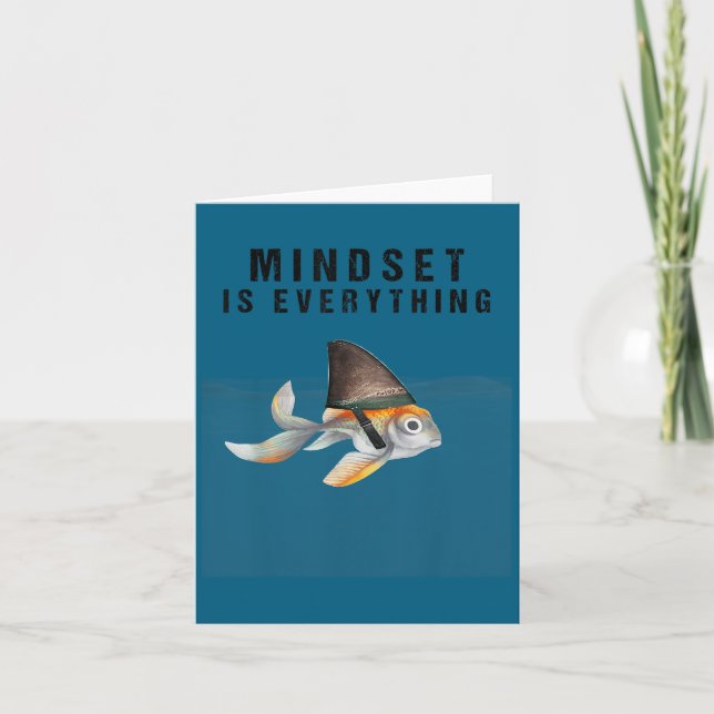 Mindest Is Everything - Motivational Quote Insrati Karte (Vorderseite)