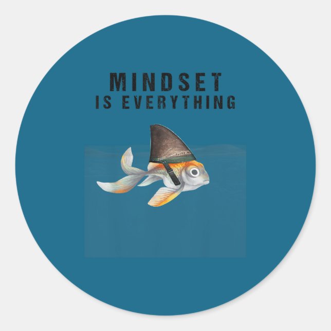 Mindest Is Everything - Motivational Quote Insrati Runder Aufkleber (Vorderseite)