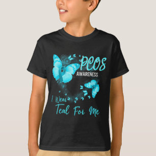 Mindest-PCOS-Bewusstsein ich trage Türkis für mich T-Shirt